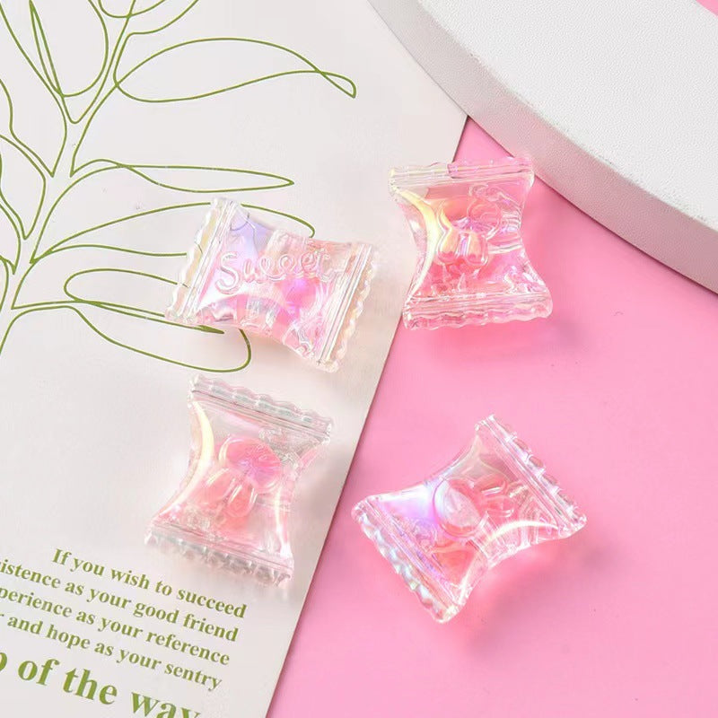 Wholesale 10PCS Acrylic Candy Straight Hole Beads